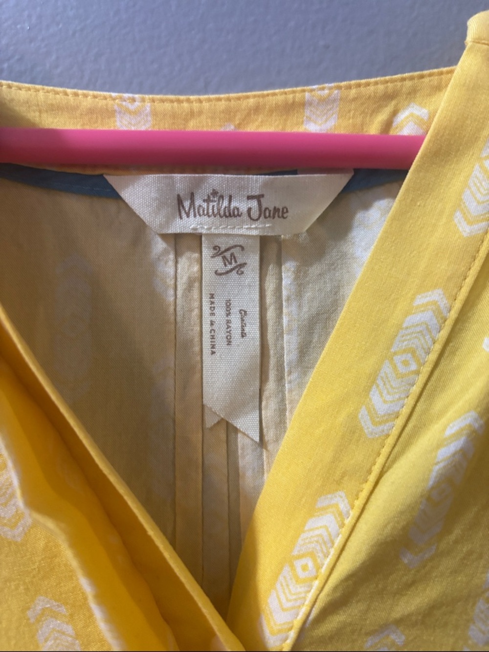 Matilda Jane medium yellow blouse - Picture 5 of 6